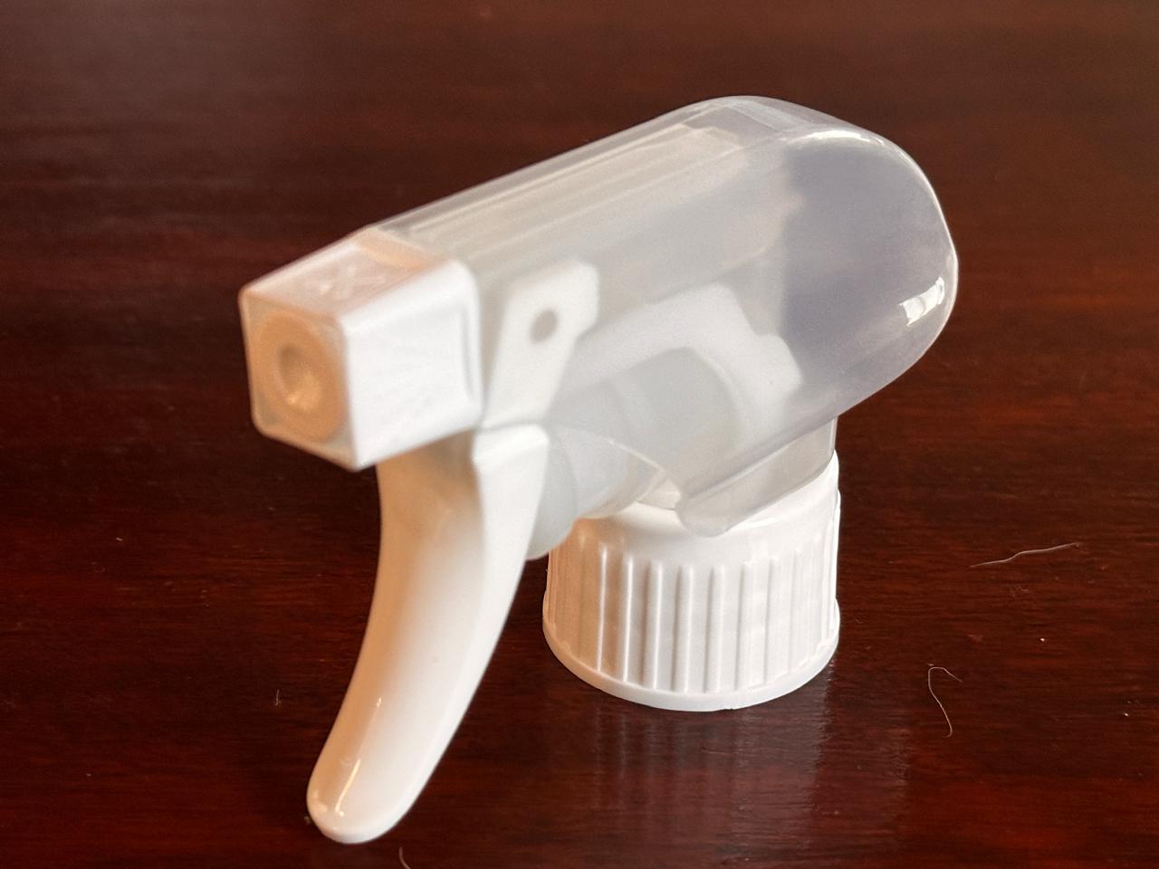 28/410 CP-TS-19R White & Natural: Full Plastic Trigger Sprayer